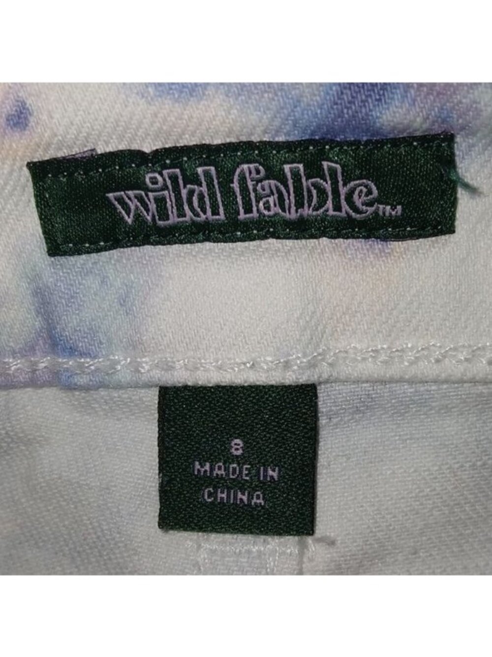 Wild Fable Purple Tie Dye High Waist Jean Shorts - Picture 8 of 8